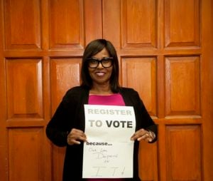 Actress Pauletta Washington, stars in the political drama 'Autumn'.