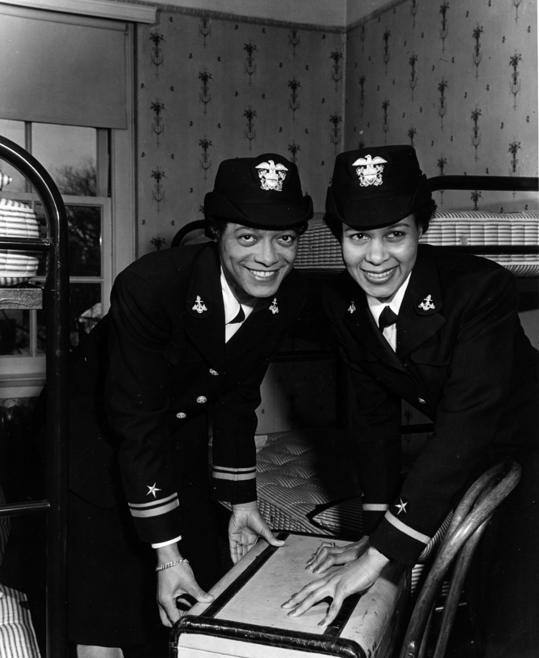 Lieutenant (Junior Grade) Harriet Ida Pickens (left) and Ensign Frances Wills