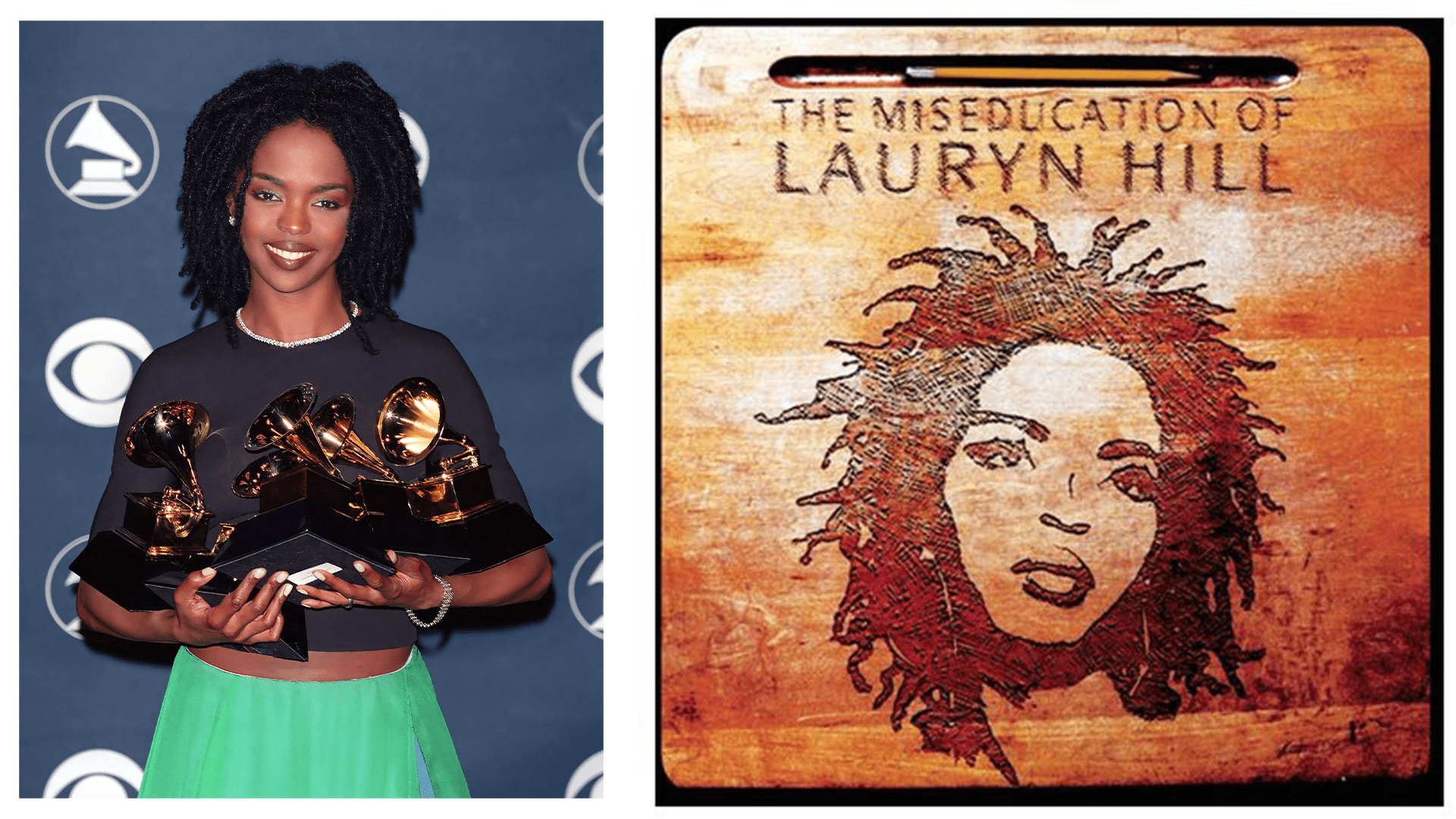 Lauryn Hill_Miseducation Album Cover. Credit by Getty/The Grammys/Columbia Records. Lauryn Hill_Miseducation Album Cover. Credit by Getty/The Grammys/Columbia Records. Strictly for editorial purpose. No copyright infringement intended.