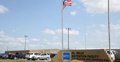 El Valle Detention Facility in Raymondville, Texas, where Venezuelan migrants were held before a federal judge blocked Trump’s use of the Alien Enemies Act for deportations.