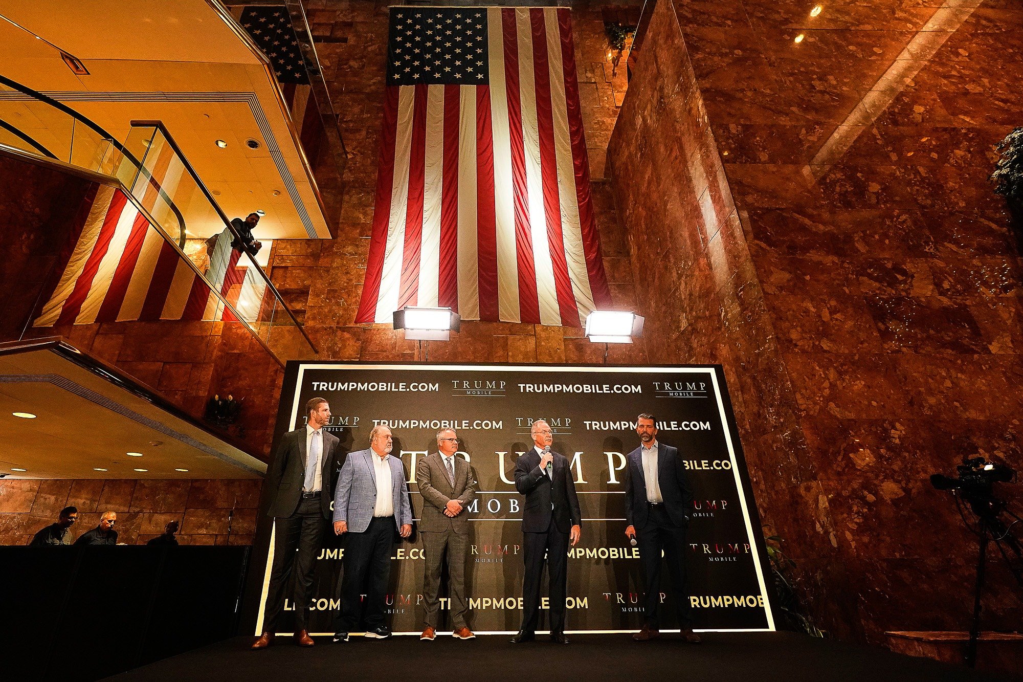 Trump Mobile launch announcement at Trump Tower New York