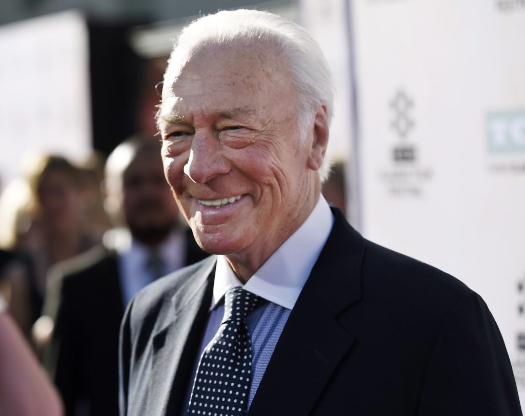 Christopher Plummer, a cast member in the classic film "The Sound of Music," arrives for a 50th anniversary screening of the film at the opening night gala of the 2015 TCM Classic Film Festival on Thursday, March 26, 2015, in Los Angeles. (Photo by Chris Pizzello/Invision/AP)