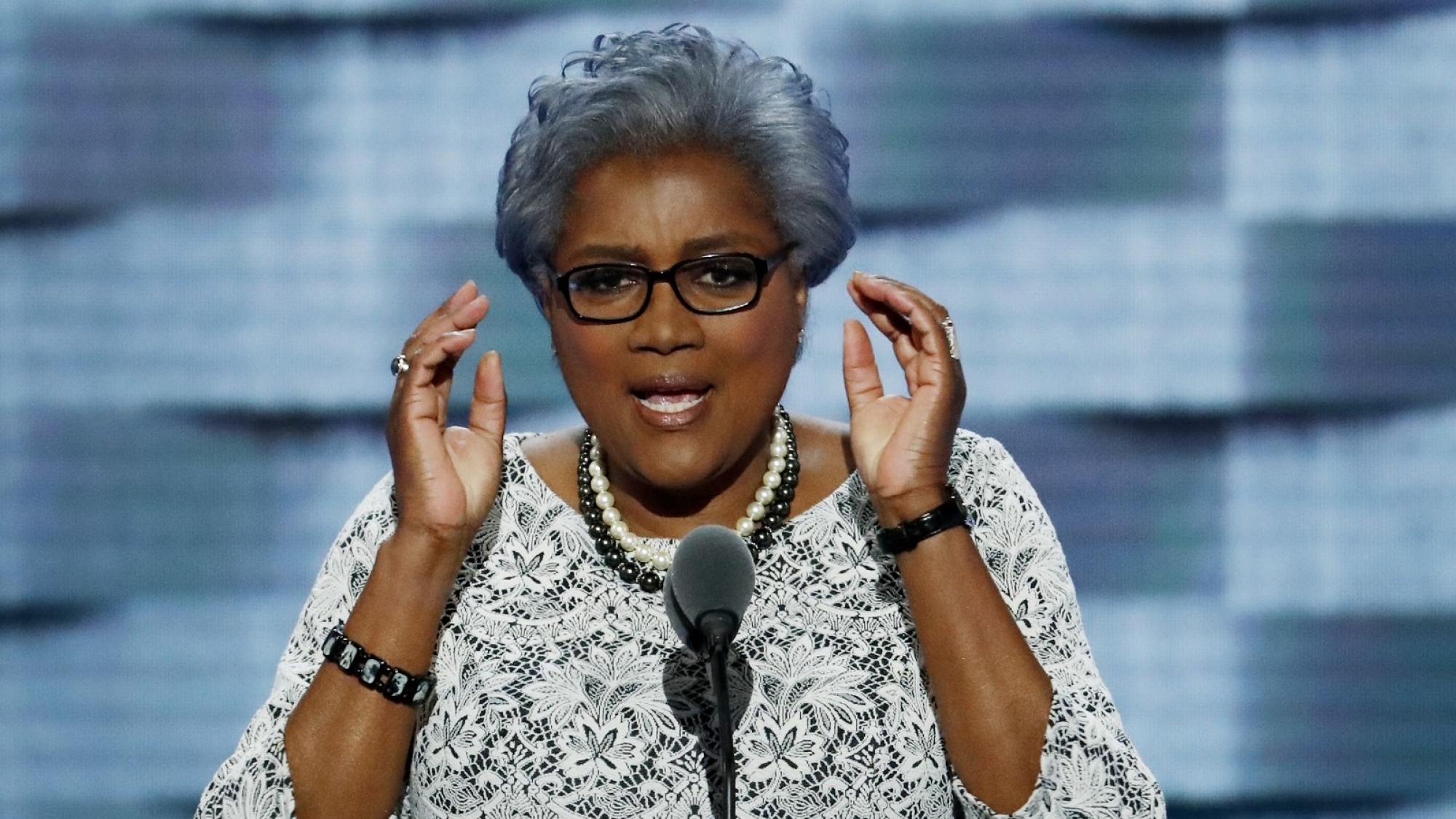 Democratic National Committee Vice Chair Donna Brazile speaks during the second day of the Democratic National Convention in Philadelphia , Tuesday, July 26, 2016. (AP Photo/J. Scott Applewhite)