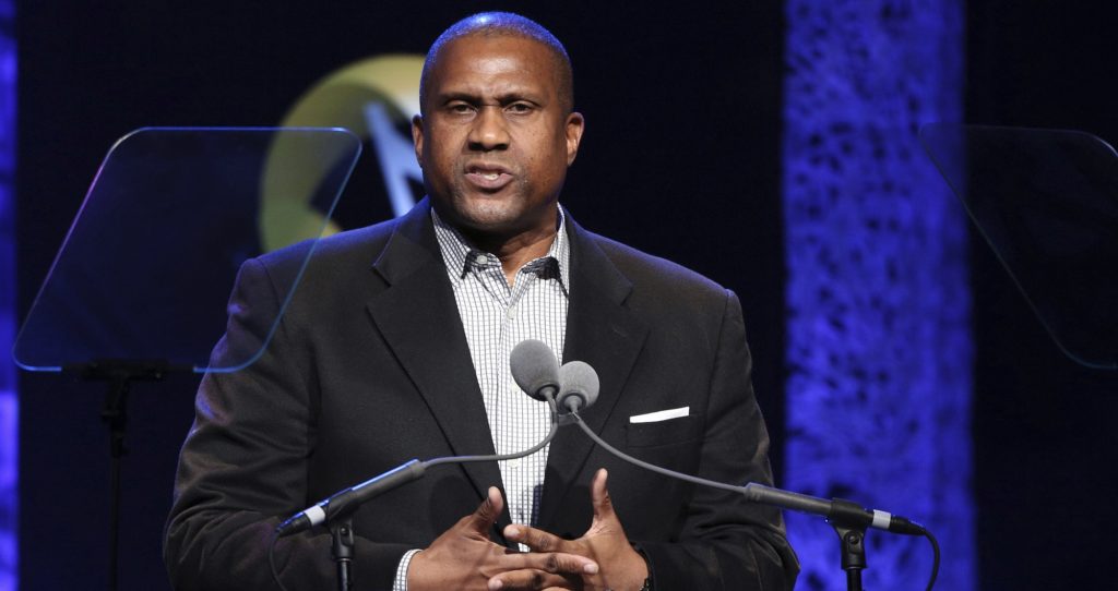 FILE - In this April 27, 2016 file photo, Tavis Smiley appears at the 33rd annual ASCAP Pop Music Awards in Los Angeles. PBS says it has suspended distribution of Smiley’s talk show after an independent investigation uncovered “multiple, credible allegations” of misconduct by its host. (Photo by Rich Fury/Invision/AP, File)