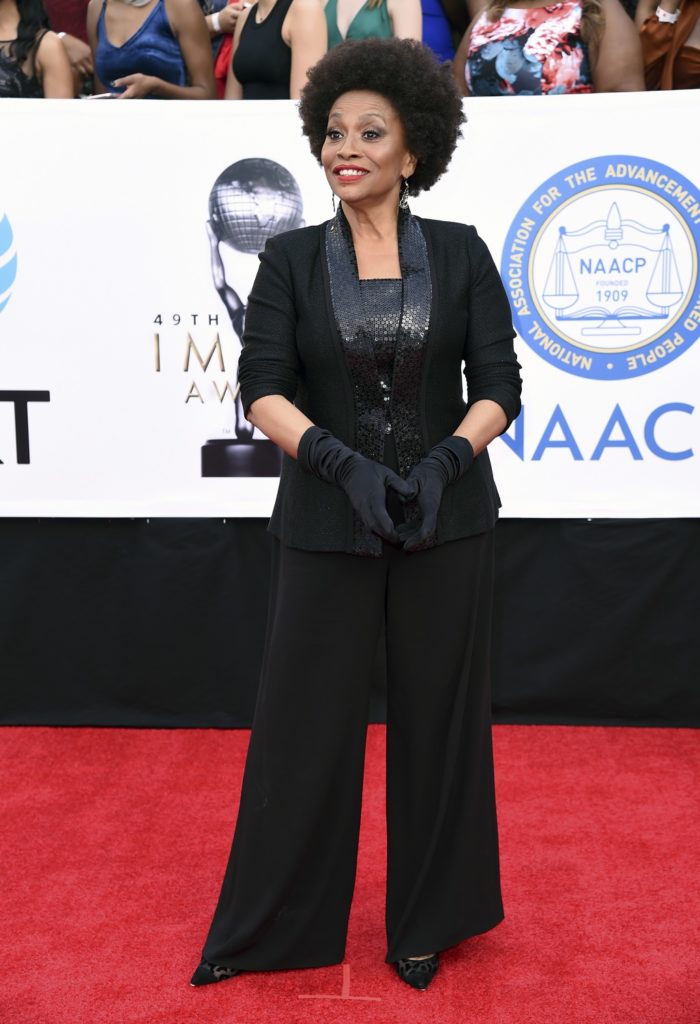 Jenifer Lewis arrives at the 49th annual NAACP Image Awards at the Pasadena Civic Auditorium on Monday, Jan. 15, 2018, in Pasadena, Calif. (Photo by Richard Shotwell/Invision/AP)