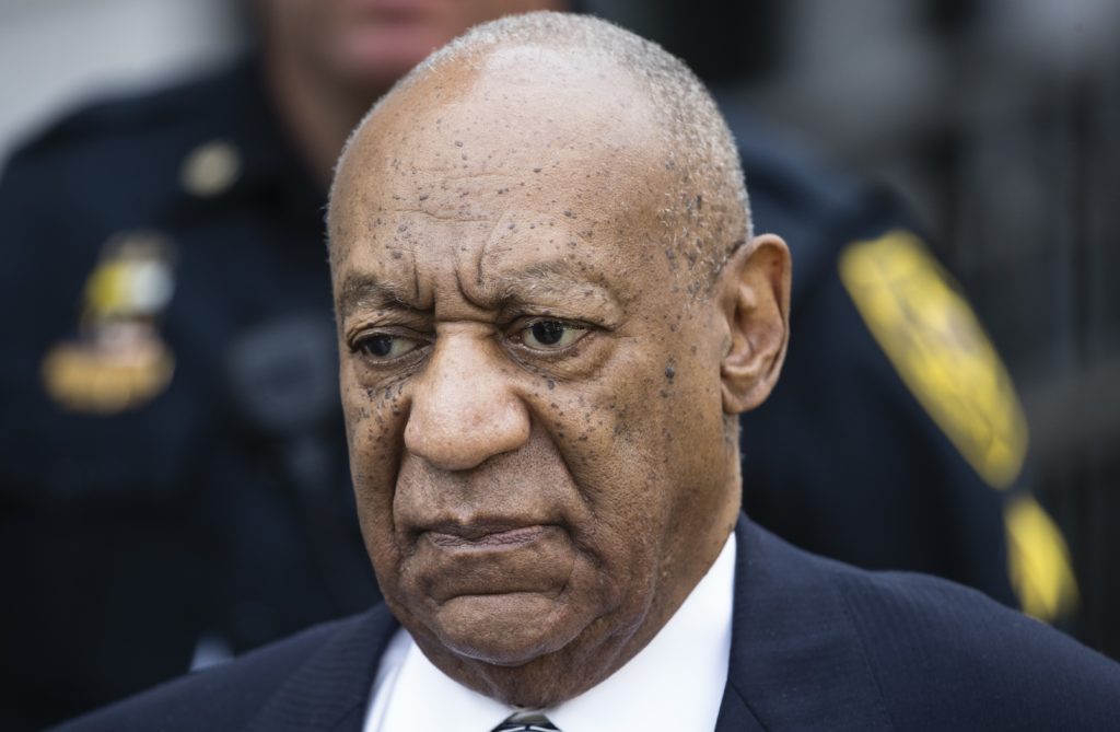 FILE - In this Aug. 22, 2017, file photo, Bill Cosby departs after a pretrial hearing in his sexual assault case at the Montgomery County Courthouse in Norristown, Pa. Bill Cosby's 44-year-old daughter Ensa Cosby died Friday, Feb. 23, 2018, in Massachusetts from kidney disease, a spokesman for the comedian said Monday. (AP Photo/Matt Rourke, File)