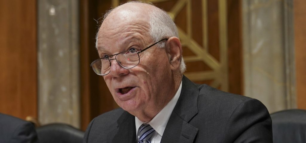 RETRANSMISSION TO CORRECT RANK TO INTELLIGENCE ANALYST - FILE- In this Tuesday, Nov. 14, 2017 file photo, ranking member Sen. Ben Cardin, D-Md., speaks during a Senate Foreign Relations Committee hearing on North Korea on Capitol Hill in Washington. On Thursday, Jan. 11, 2018, Chelsea Manning, the transgender former Army intelligence analyst who was convicted of leaking classified documents, filed her statement of candidacy with the Federal Election Commission to run for the U.S. Senate in Maryland. She will challenge Democrat Ben Cardin who has served two terms. (AP Photo/Pablo Martinez Monsivais)