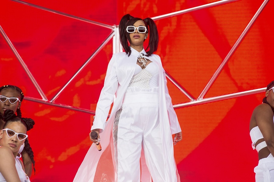 Cardi B performs at the Coachella Music & Arts Festival at the Empire Polo Club on Sunday, April 15, 2018, in Indio, Calif. (Photo by Amy Harris/Invision/AP)
