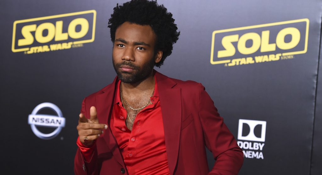 Donald Glover arrives at the premiere of "Solo: A Star Wars Story" at El Capitan Theatre on Thursday, May 10, 2018, in Los Angeles. (Photo by Jordan Strauss/Invision/AP)