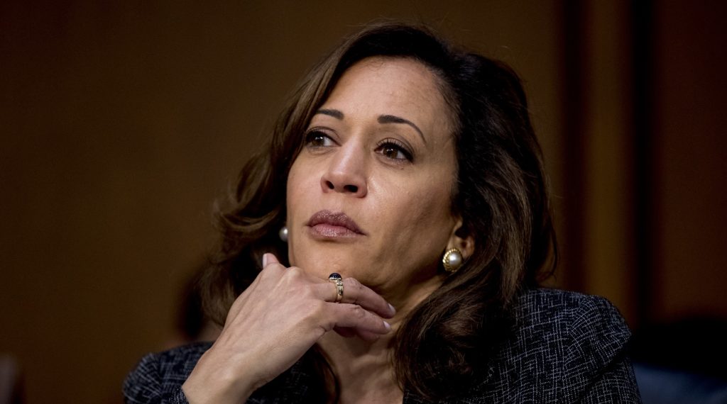 Sen. Kamala Harris, D-Calif., attends a Senate Intelligence Committee hearing on 'Policy Response to Russian Interference in the 2016 U.S. Elections' on Capitol Hill, Wednesday, June 20, 2018, in Washington. (AP Photo/Andrew Harnik)