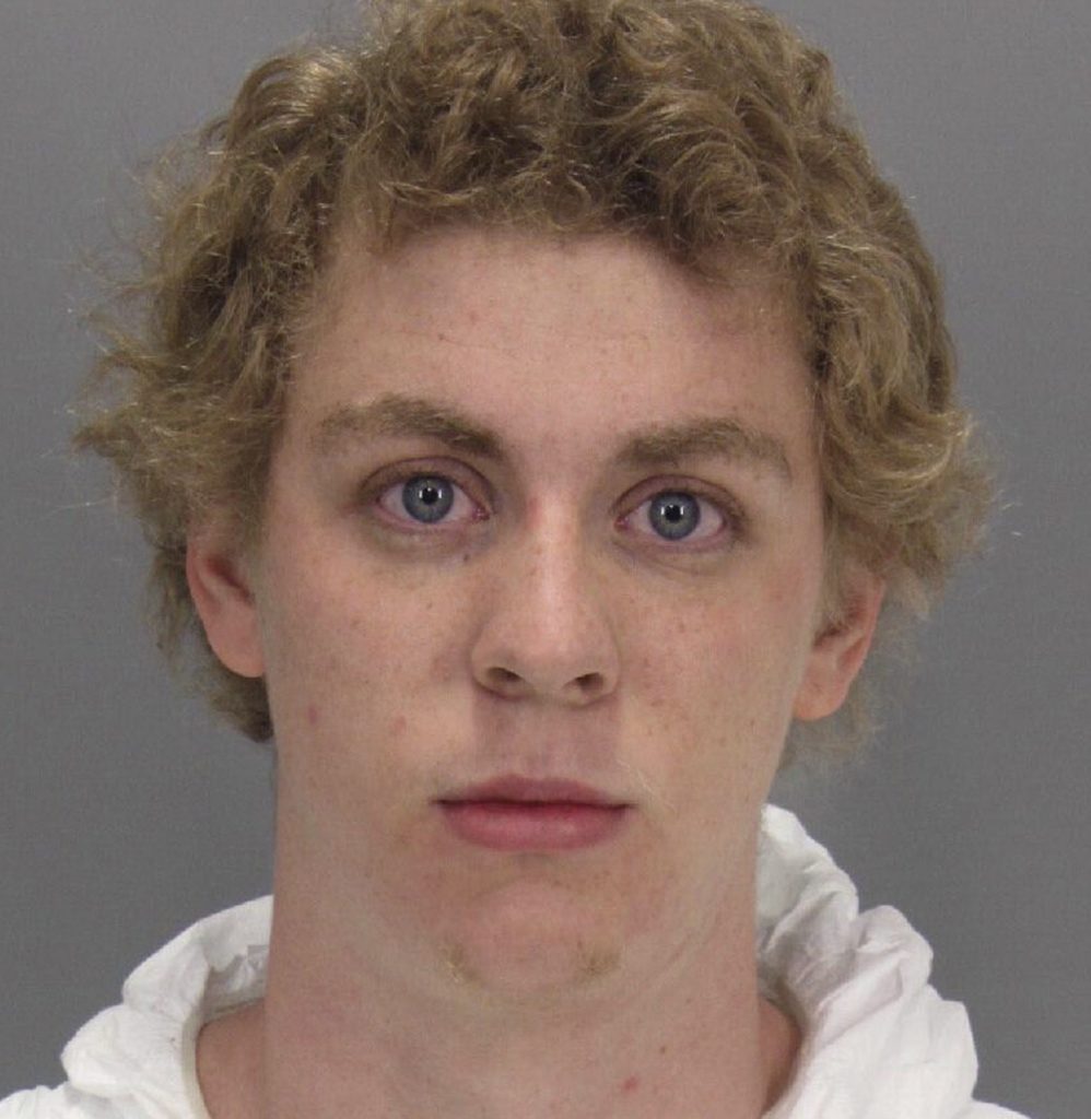 FILE - This January 2015 file booking photo released by the Santa Clara County Sheriff's Office shows Brock Turner. The former Stanford University swimmer convicted of sexually assaulting an unconscious woman is poised to leave jail Friday, Sept. 2, 2016, after serving half a six-month sentence that critics denounced as too lenient. (Santa Clara County Sheriff's Office via AP, File)