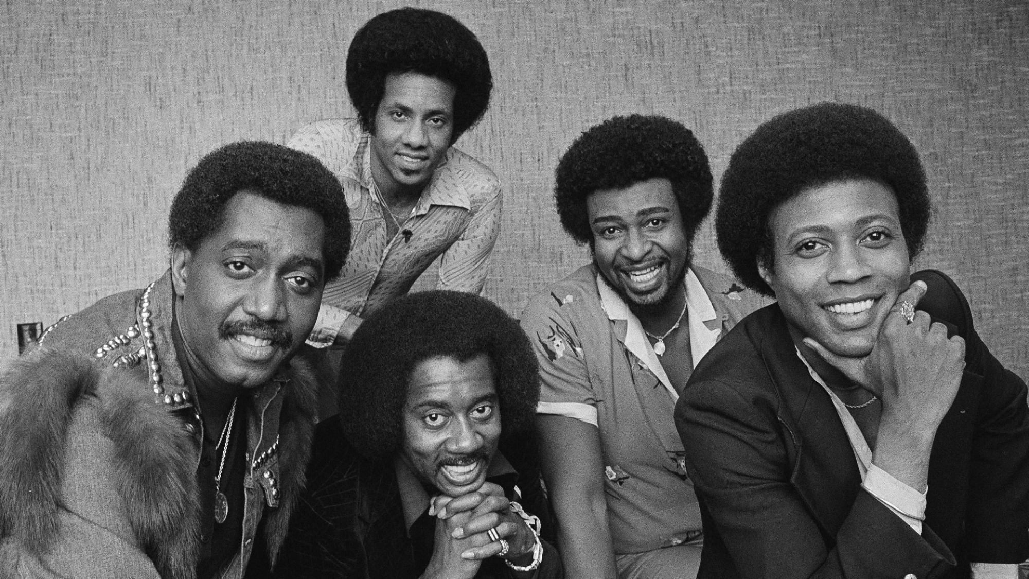 FILE- In an undated file photo, The Temptations singing group is pictured. From left are; Otis Williams, Melvin Franklin and Glenn Leonard. Back row from left, Richard Street and Dennis Edwards. Edwards, a former member of the famed Motown group has died. He was 74. Rosiland Triche Roberts, his longtime booking agent, says Edwards died Thursday, Feb. 1, 2018 in Chicago after a long illness.(AP Photo/Lennox McLendon_File)