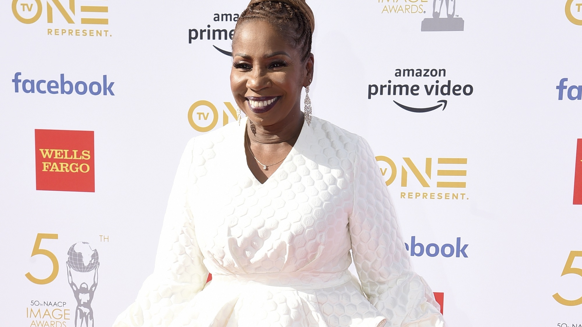 Iyanla Vanzant arrives at the 50th annual NAACP Image Awards on Saturday, March 30, 2019, at the Dolby Theatre in Los Angeles. (Photo by Richard Shotwell/Invision/AP)