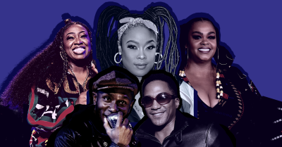 Source: AP/AURN Graphic - Jill Scott, Yasiin Bey, Mos Def, Q Tip, Missy Elliott, Da Brat
