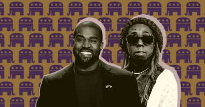 Source: AP/AURN Graphic Kanye West. Lil Wayne