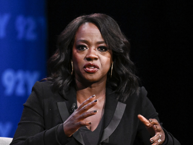 Actor Viola Davis discusses her book "Finding Me" at 92 Street Y on Wednesday, April 27, 2022, in New York. (Photo by Evan Agostini/Invision/AP)
