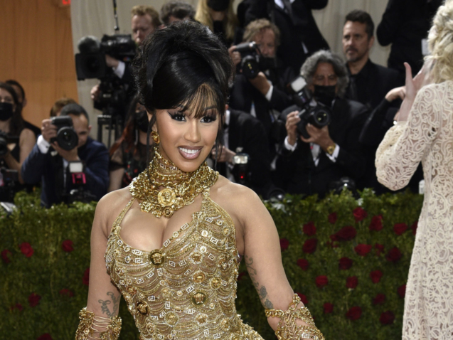 Cardi B attends The Metropolitan Museum of Art's Costume Institute benefit gala celebrating the opening of the "In America: An Anthology of Fashion" exhibition on Monday, May 2, 2022, in New York. (Photo by Evan Agostini/Invision/AP)