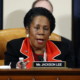 Rep. Shelia Jackson Lee, D-Texas, votes to approve the second article of impeachment against President Donald Trump during a House Judiciary Committee meeting, Friday, Dec. 13, 2019, on Capitol Hill in Washington. (AP Photo/Patrick Semansky, Pool)