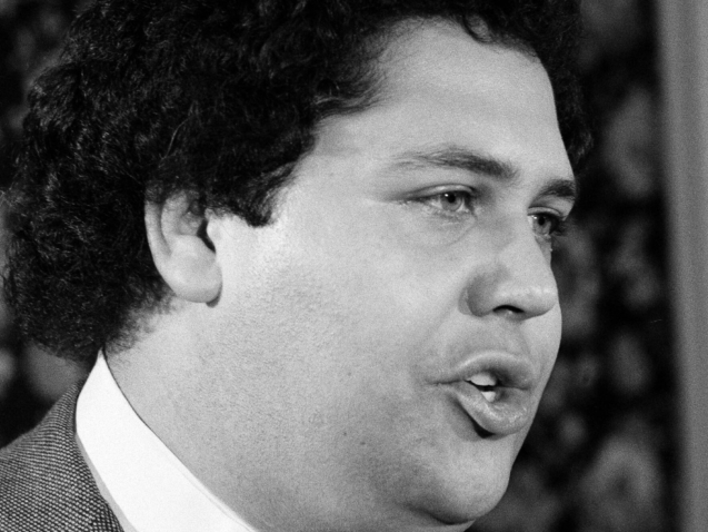 Atlanta Mayor Maynard Jackson talks to a New York news conference, Feb. 21, 1974, saying that he has increased security around himself and his family as a result of the abduction of Atlanta Constitution editor Reg Murphy. (AP Photo)