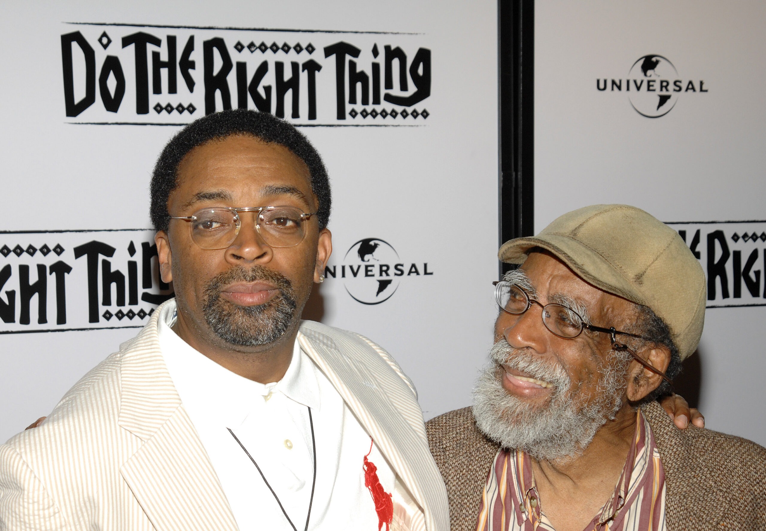 Spike Lee and father Bill Lee attend a special 20th anniversary screening of "Do the Right Thing"