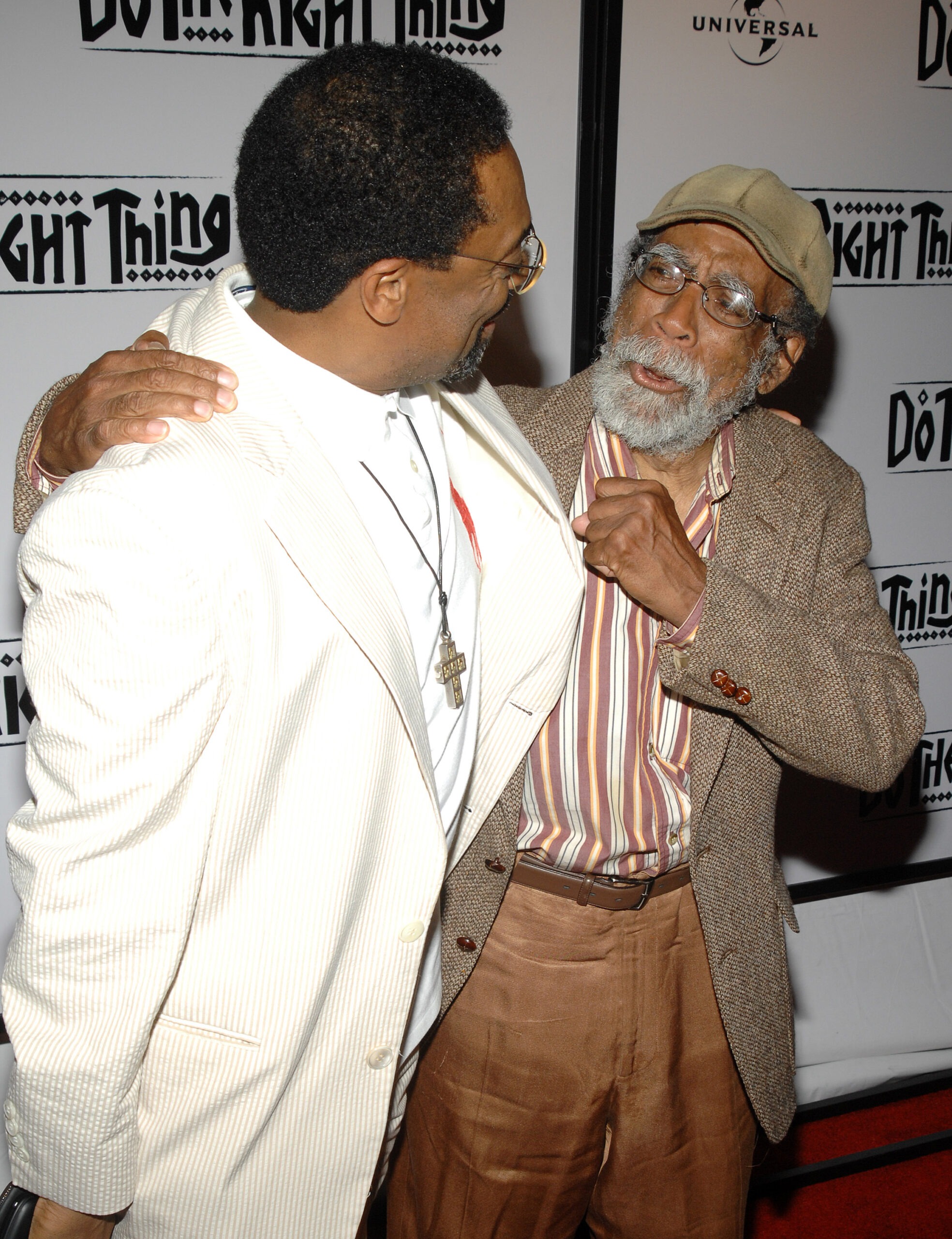 Spike Lee and father Bill Lee attend a special 20th anniversary screening of "Do the Right Thing"