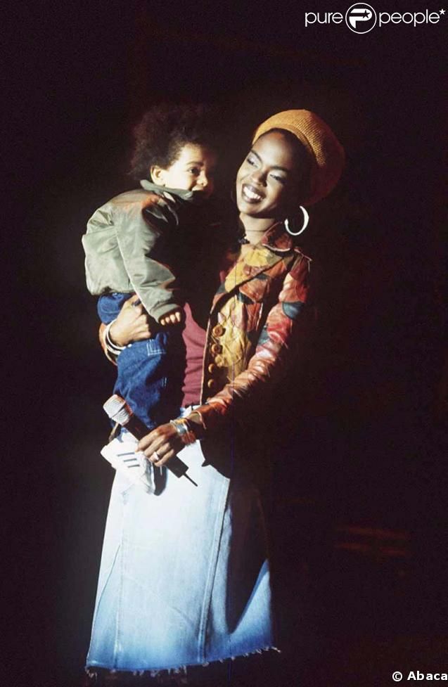 Lauryn Hill and son, Zion. Credit by Abaca. Strictly for editorial purpose. No copyright infringement intended. 