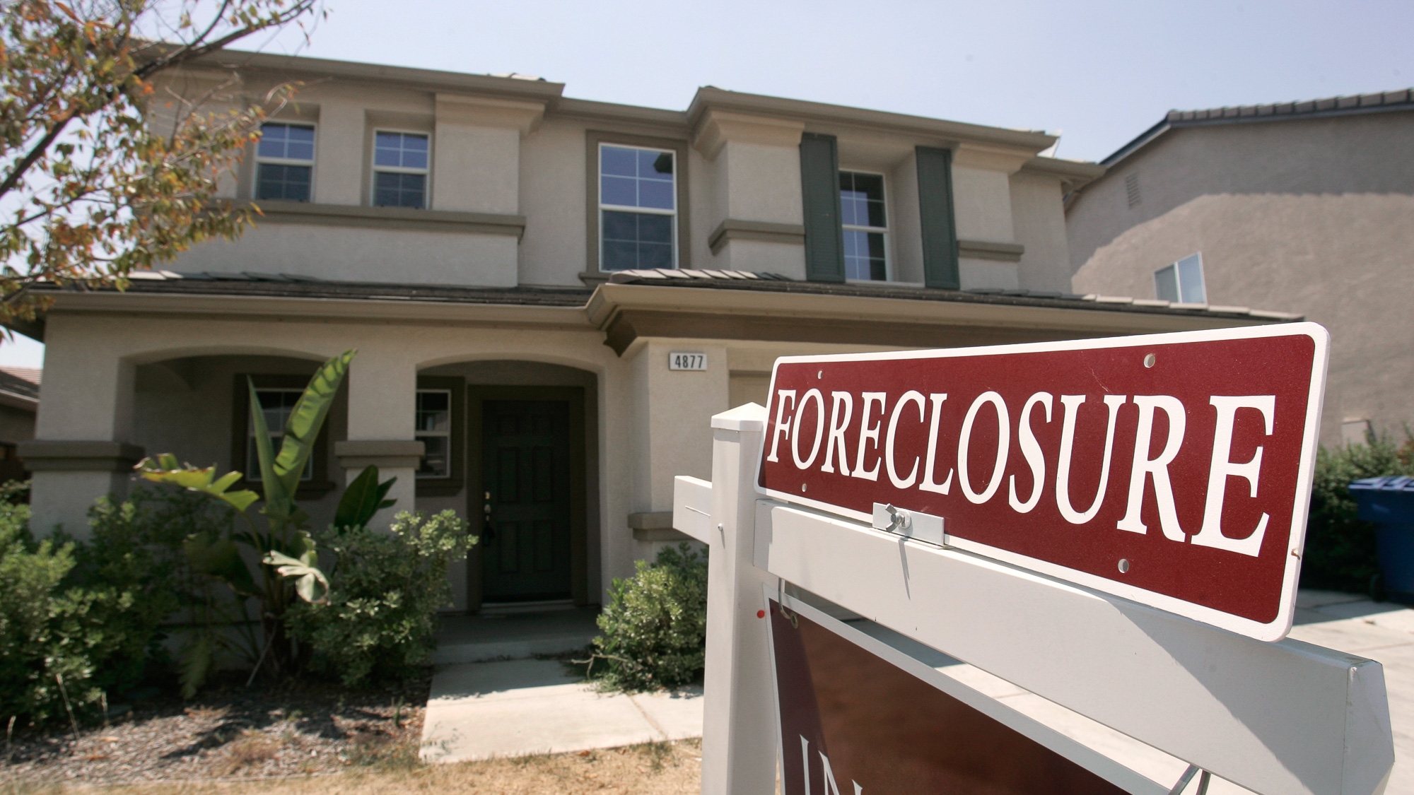 This July 2, 2008, file photo shows a foreclosed home in Sacramento, Calif. (AP Photo/Rich Pedroncelli, File)