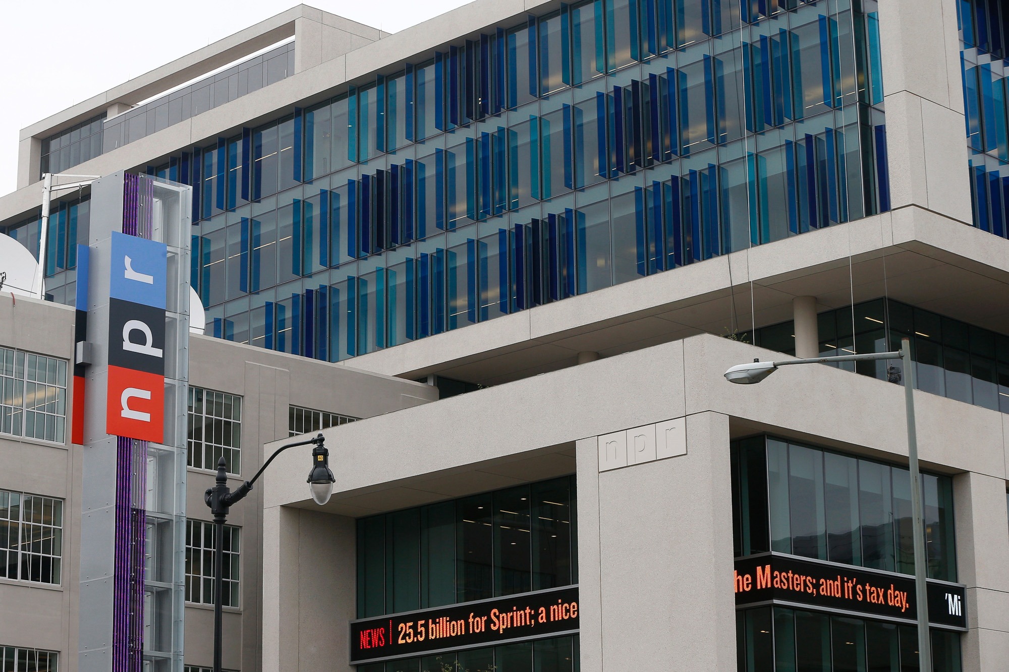 NPR headquarters in Washington, D.C., targeted by President Trump’s executive order to cut federal funding for public broadcasting.